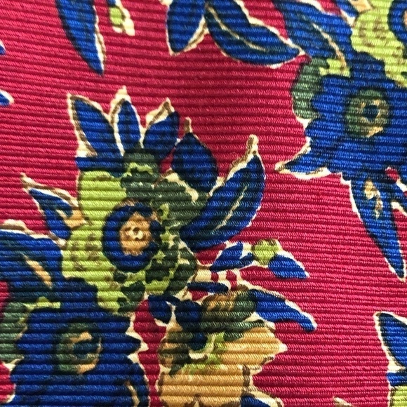 FACONNABLE Floral Silk Necktie - Picture 3 of 8